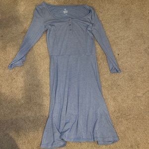 SO white and blue stripped skater dress